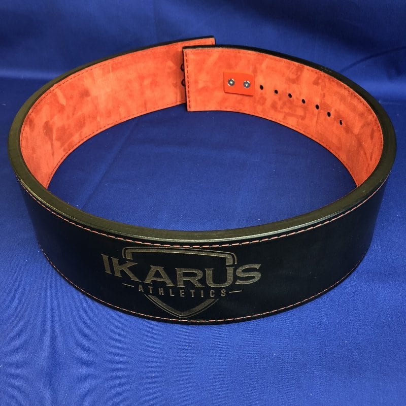 4″ Lever BeltLaser Engraved Ikarus Athletics Custom Weightlifting Belts